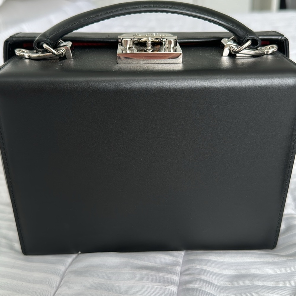 MARK CROSS Grace bag black smooth leather with grommets. Most wanted MC bag! - Picture 3 of 7